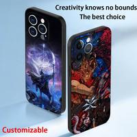 Night Regin EldenES hot game pattern Phone Case For iPhone 16 16e 15 14 13 12 11 Plus Mini Pro Max Soft black Shockproof Cover