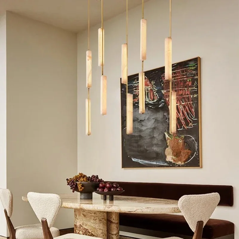 Nordic American Italian Style Marble Chandelier Spanish Imported Snowflake 3 Color Dimmable Ceiling Light Gold Black lustre