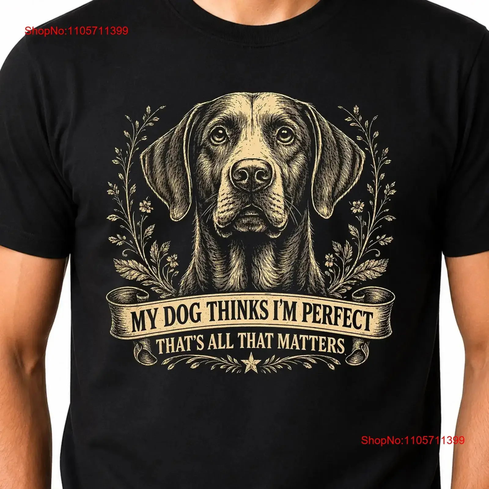 Dog Dad T Shirt Funny My Thinks I'm Perfect Pet Lover long or short sleeves vintage Washed Slightly Breathable homme