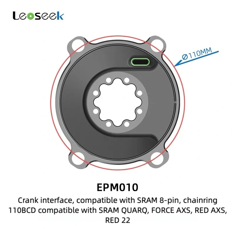 

Leoseek Bicycle Power Meter 110BCD ANT+Bluetooth 4.0 Left-Right Balance Ultralight Power Meter For Shimano For SRAM For EASTON