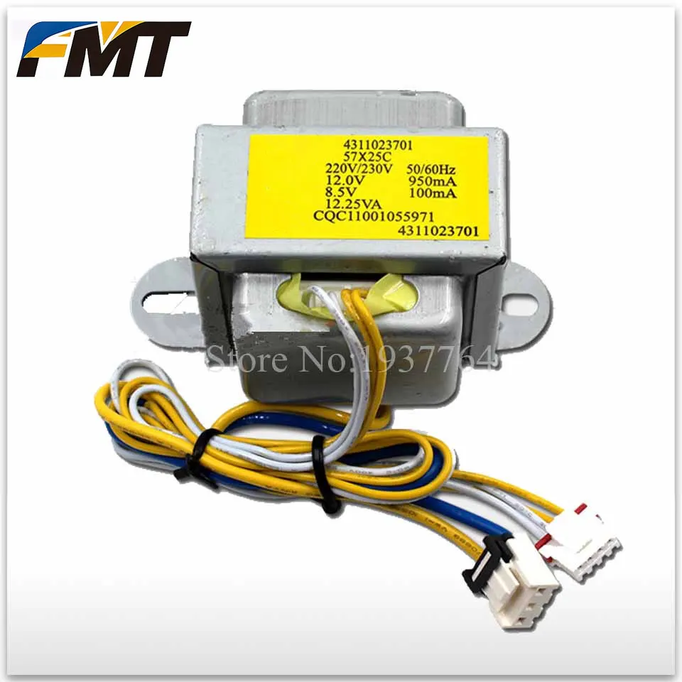 

Новый трансформатор для кондиционера 57X25C 12V 8.5V 4311023701. Силовой трансформатор в хорошем рабочем состоянии.