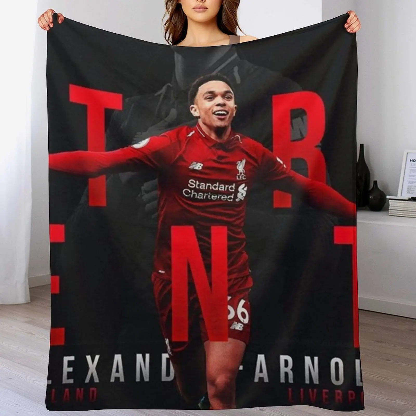 

Trent Alexander-Arnold Throw Blanket Loose Bed Fashionable Hair Blankets