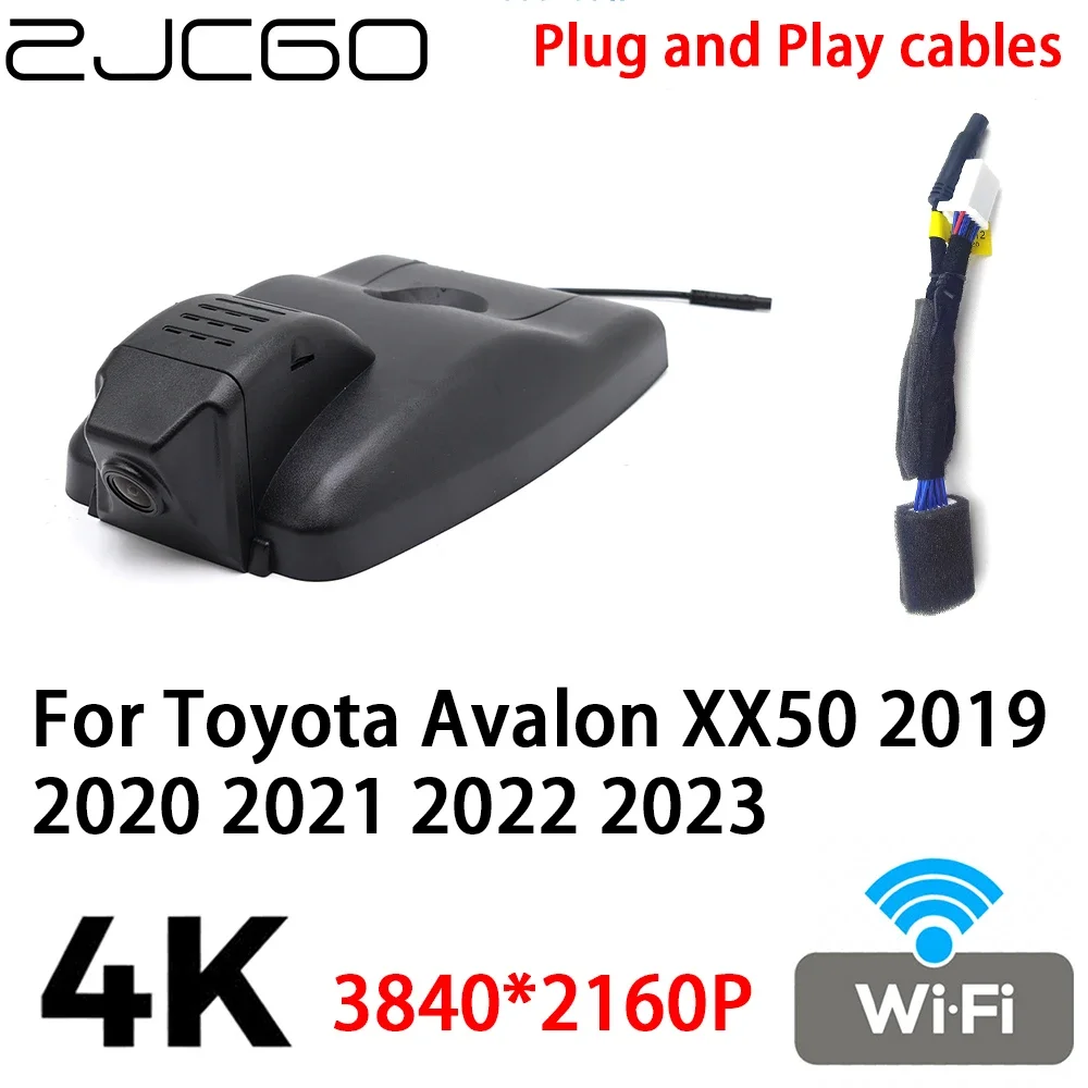 ZJCGO 4K 2160P Car DVR Dash Cam Camera Video Recorder Plug and Play for Toyota Avalon XX50 2019 2020 2021 2022 2023