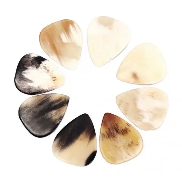Multi Colored Horn Guitar Pick Heavy Acoustic Plectrum for Bass Mandolin and Electric Guitar Use