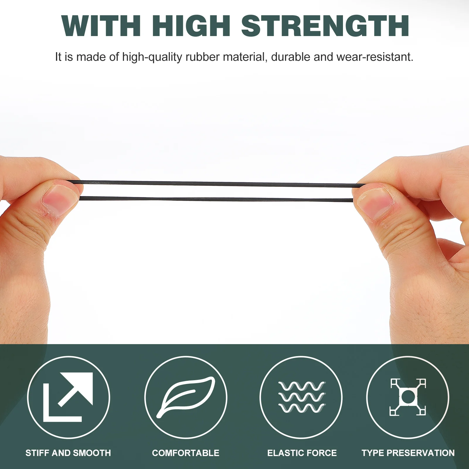 Cassette Recorder Rubber Belt Durable Soft Noise Reduction Turntable Speed Restoration Replacement for Video Machine Dvd Drive