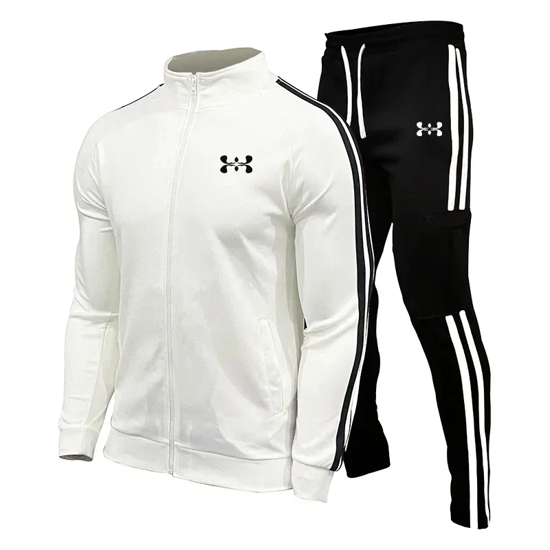 

Men's Long-sleeved Tracksuit, Hooded Sweatshirt and Tracksuit Set,, Gym Jogging Suit, S-3XL Outdoor Casual Sportswear