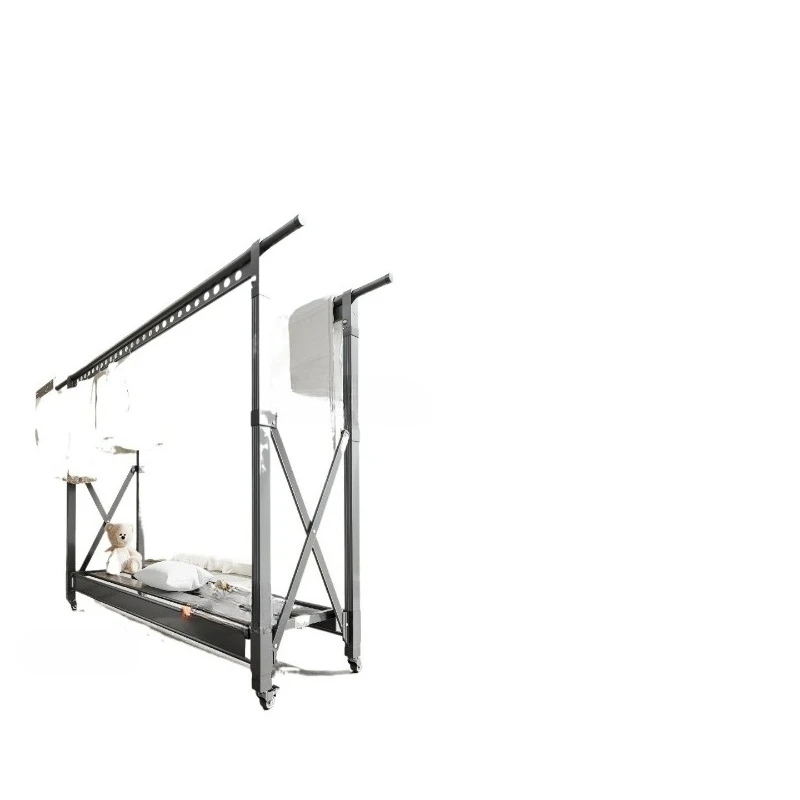 drying rack, floor-to-ceiling balcony for home use, indoor and outdoor quilt drying, windproof, liftable, folding clothes rod