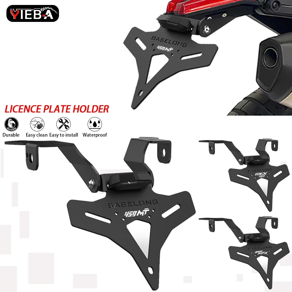 

Motorcycle Aluminum License Plate Holder Fender Eliminator Tail Frame Plate For CFMOTO CF MOTO 800 MTX 2024 2025 2026 800MT-X MT