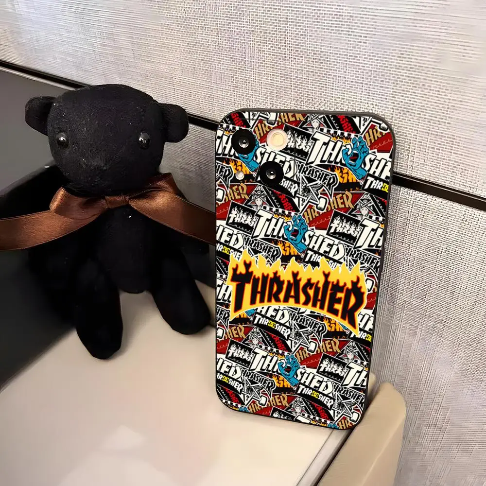 Funda de Silicona Cool T-THRASHER para iPhone 17 Pro Max, 16, 15, 14 Pro Max, 13, 11 Air Plus