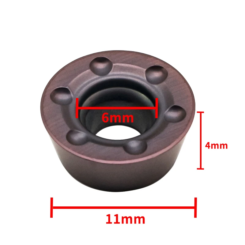 RDKX1204 MO 1125 CNC milling cutters Carbide Insert hard alloy round cutting chips fast feed tungsten steel stainless steel