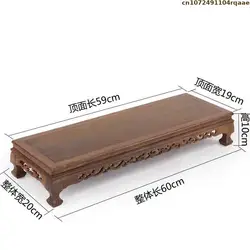 Length 40cm50cm60cm Standing Flower Wooden Table Base Tea Sets Pedestal Bonsai Plant Decorative Shelf Buddha Vase Display Stand