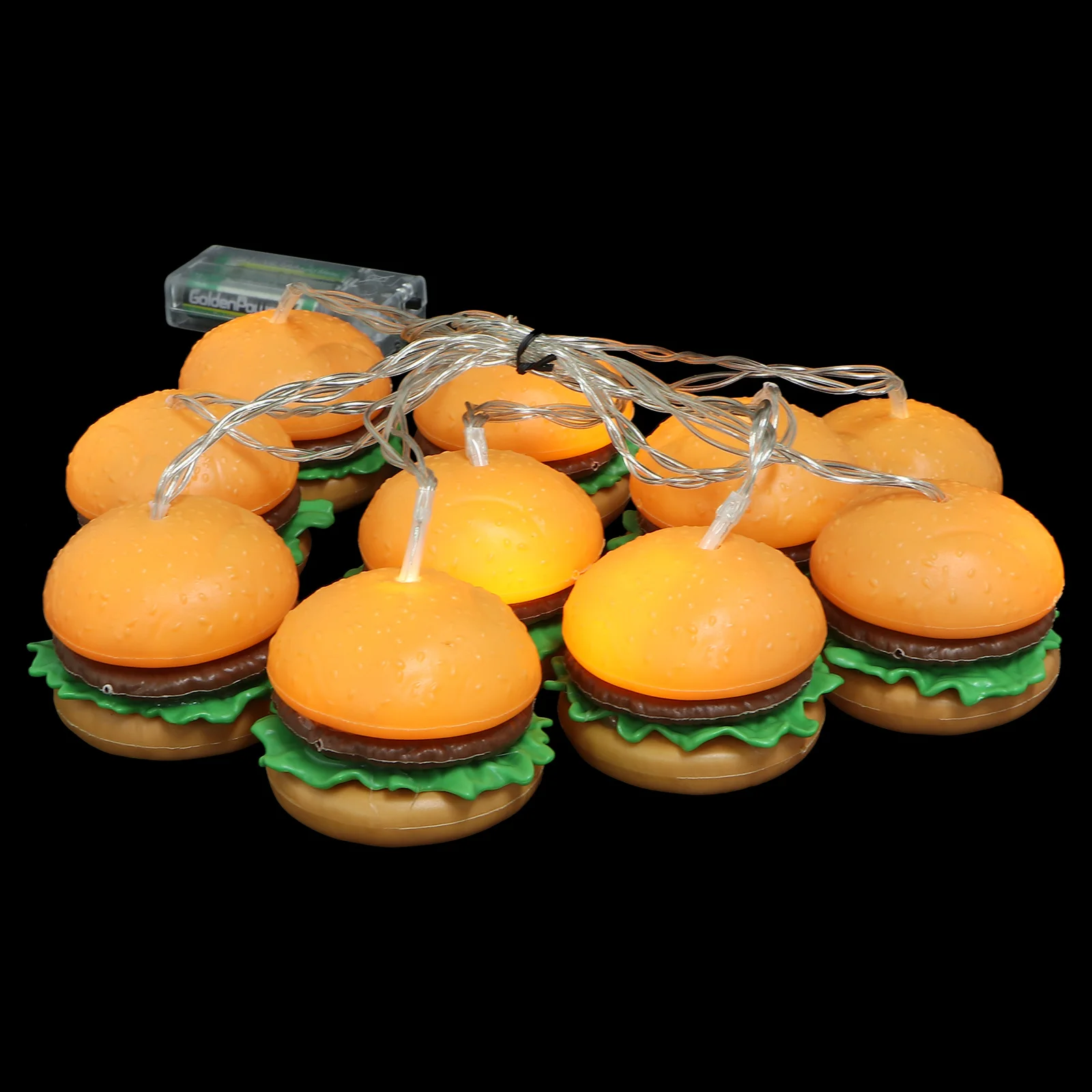 1 قطعة سلسلة مصباح الإبداعية البرتقال للحزب الديكور حديقة ساحة احتفالية مصباح لتهيئة الجو ديكور سلسلة مصباح إمدادات الحفلات