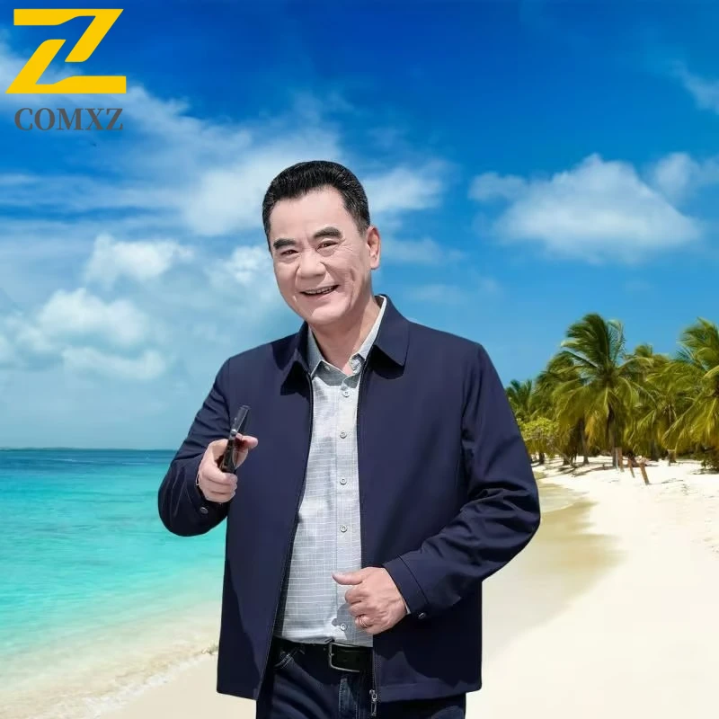 

Mens Business Jacket 2025 High Fashion Turndown Collar Work Outerwear Premium Loose Fit Breathable Spring And Autumn Clothing