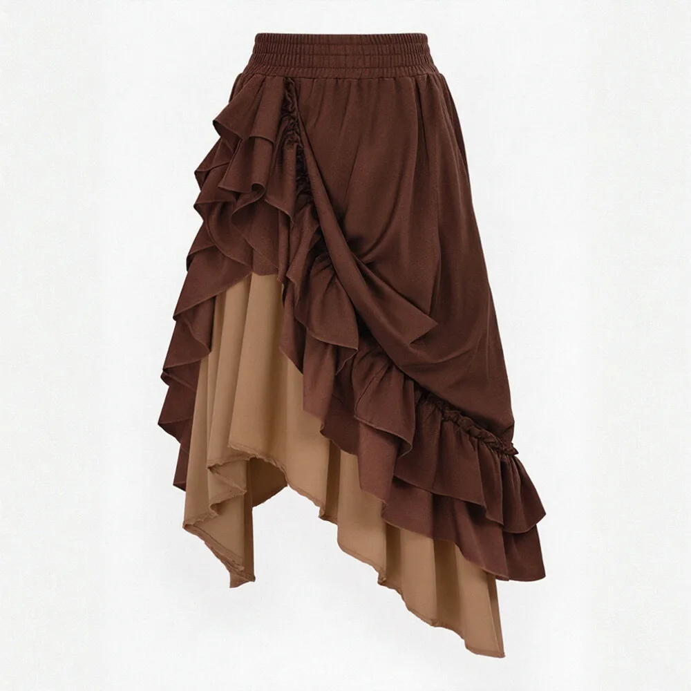 ربيع الخريف ألف خط ميدي تنورة عادية تناسب الخصر العادي نمط تنوعا تنورة المرأة العصرية