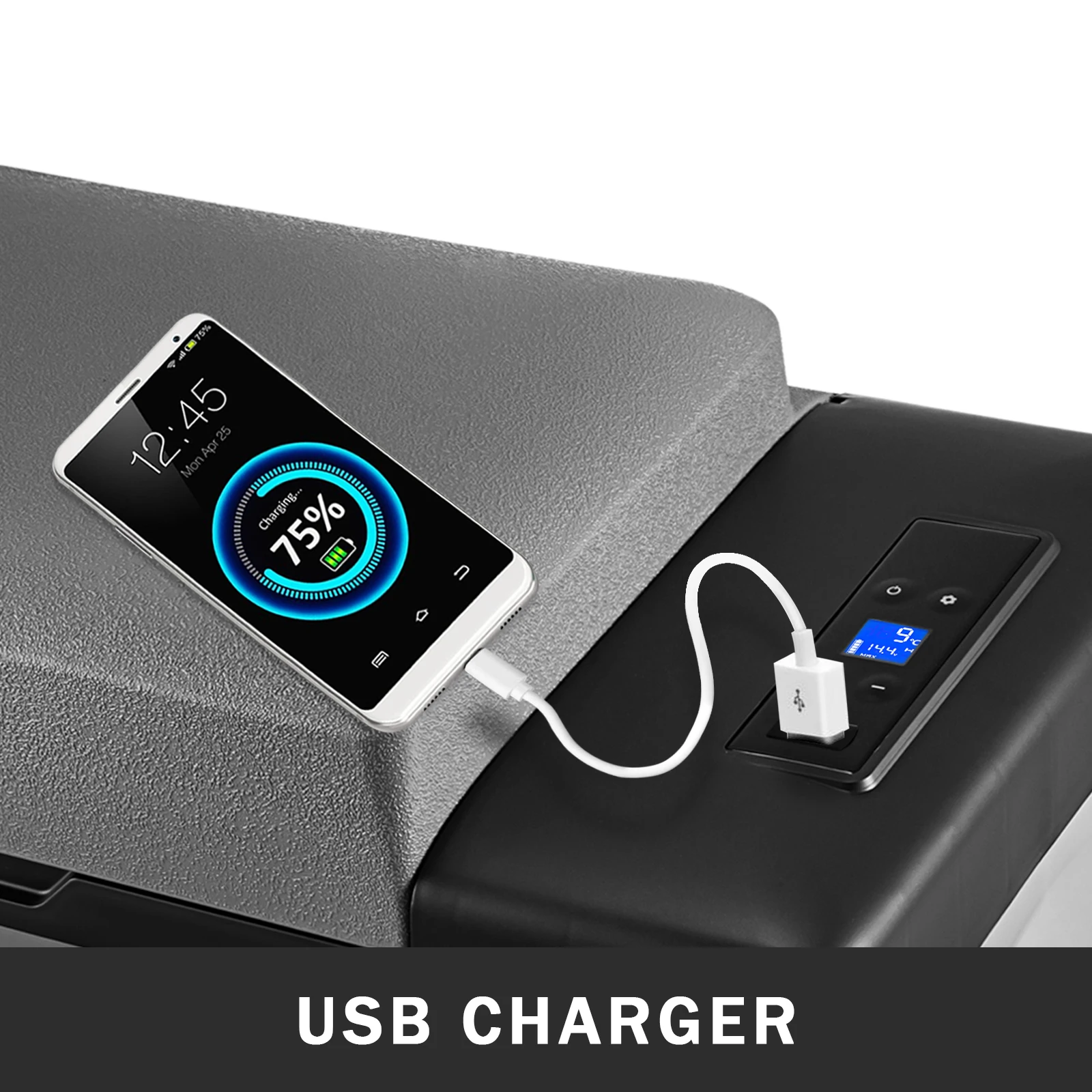 Succebuy 20-55L Portable Refrigerator Car Refrigerator Electric Compressor Cooler with 12/24v DC & 110-240v AC