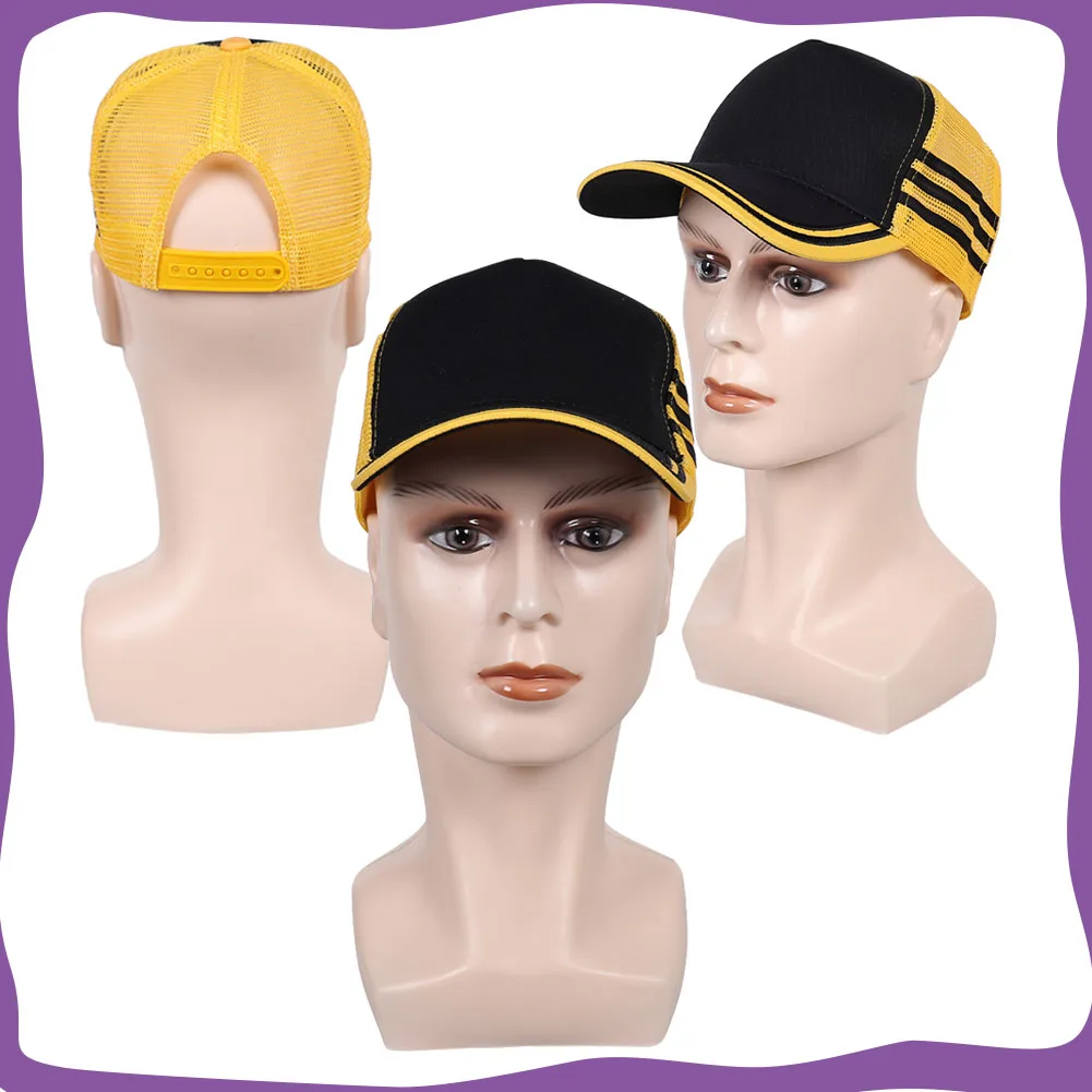 

Dustin Henderson Cosplay Yellow Baseball Cap Hat for Adult Men Boy Movie Things Costume Accessories Roleplay Halloween Carnival