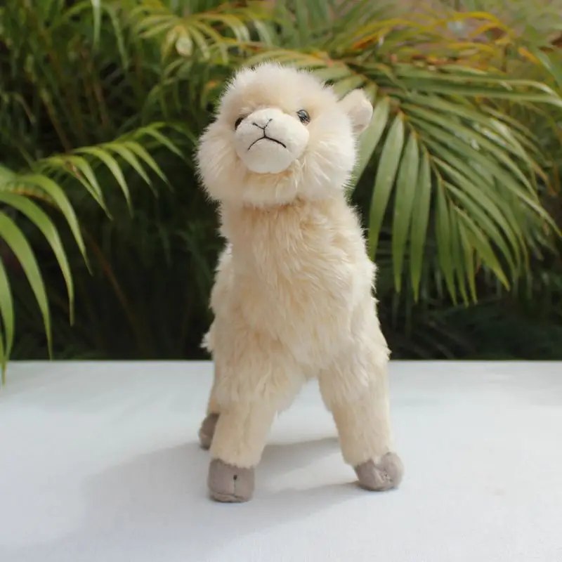 Levensechte Alpaca Knuffel Guanaco Paca Plushie Realistische Lama Knuffel Vicuna Simulatie Pop Speelgoed Cadeau Verzamelaars