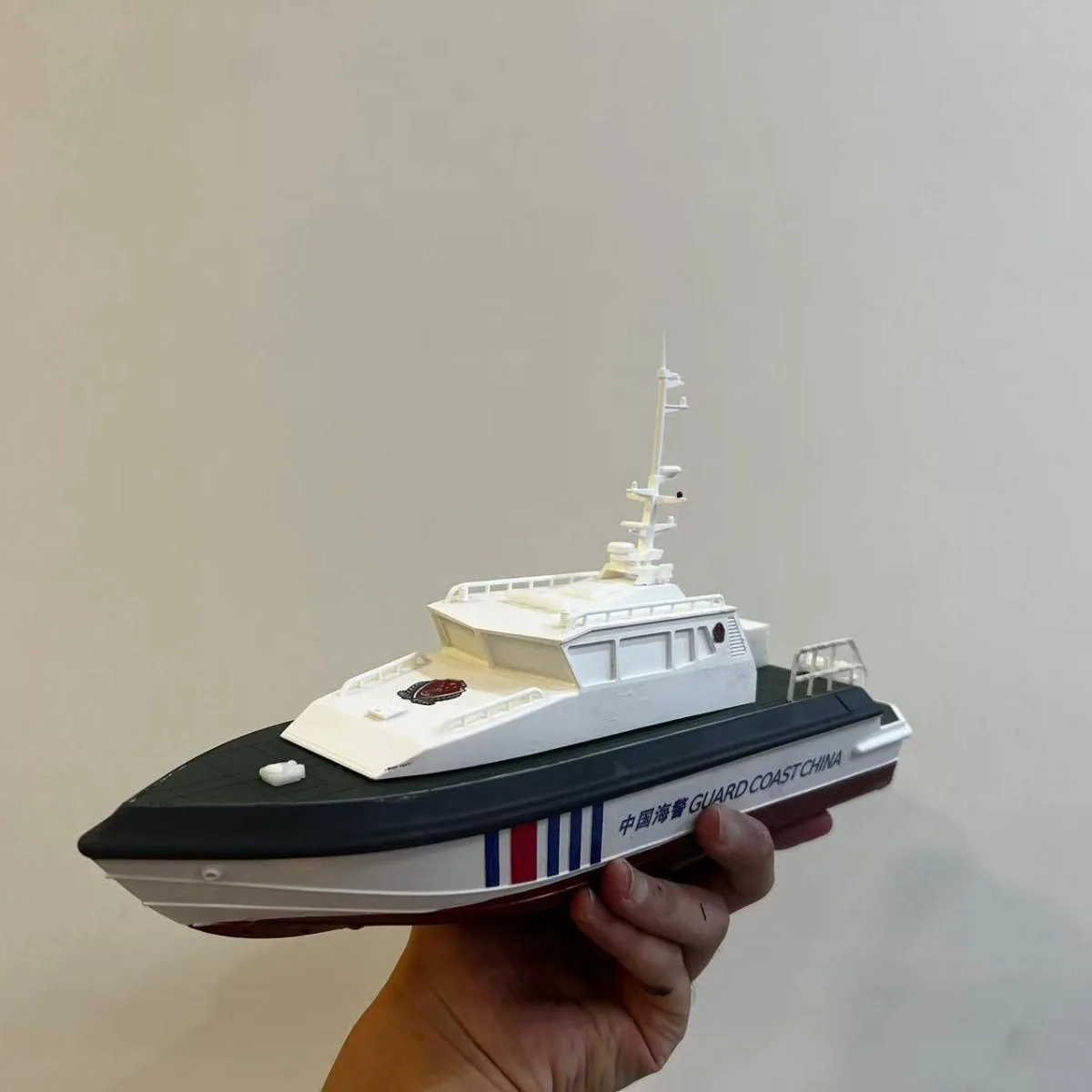 

1/48 RC Boat 30cm Coast Guard Patrol Remote Control Boat Dual Motor RC Motor Boat Model Kit Adult Toy