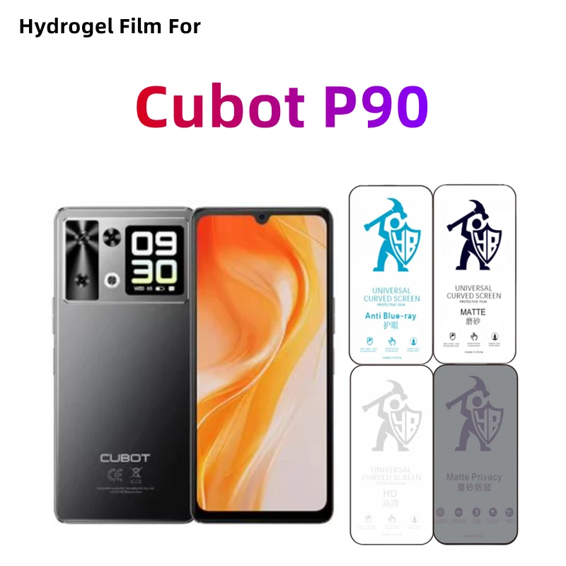 Película de hidrogel de privacidad para Cubot P90, Protector de pantalla HD para Cubot P90, película protectora mate/cuidado de los ojos, 2 uds.