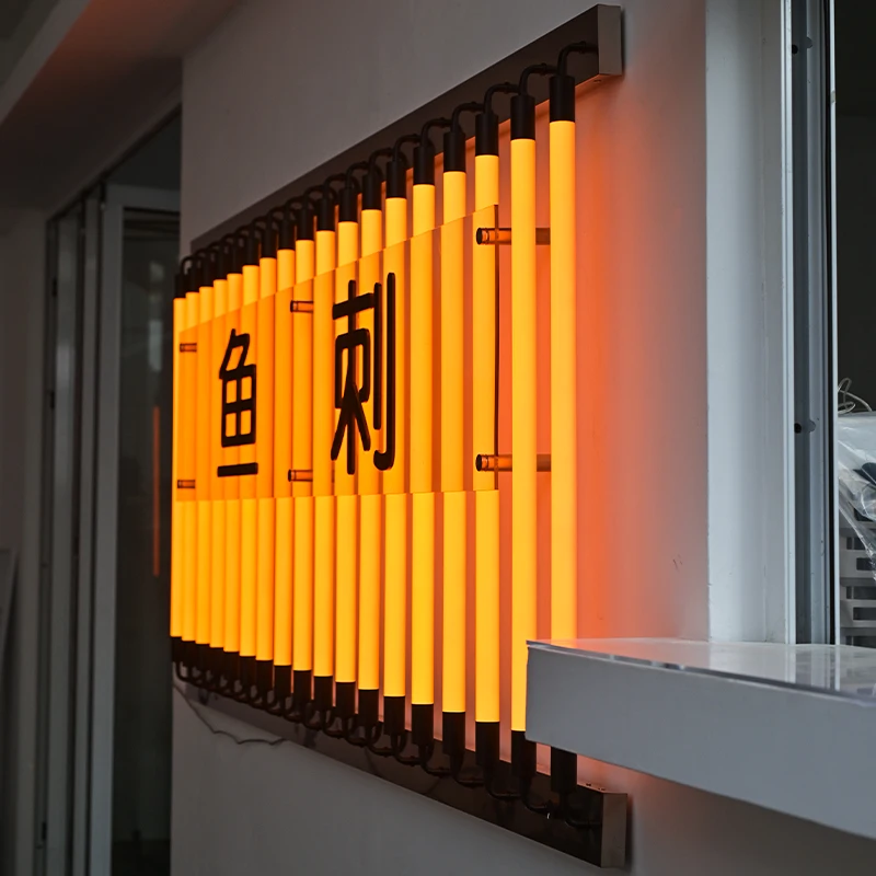 

Customized creative background wall decoration light strips, lamp tubes, advertising signs for internet celebrity stores