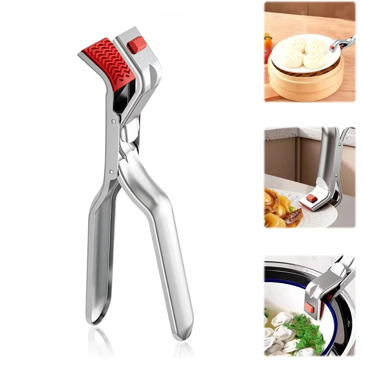1pcs Anti-Scald Bowl Plate Gripper Clip 1Pc Hot Pot Pan Holder Tongs for Air Fryer Microwave Oven Dish Retriever Kitchen Tool
