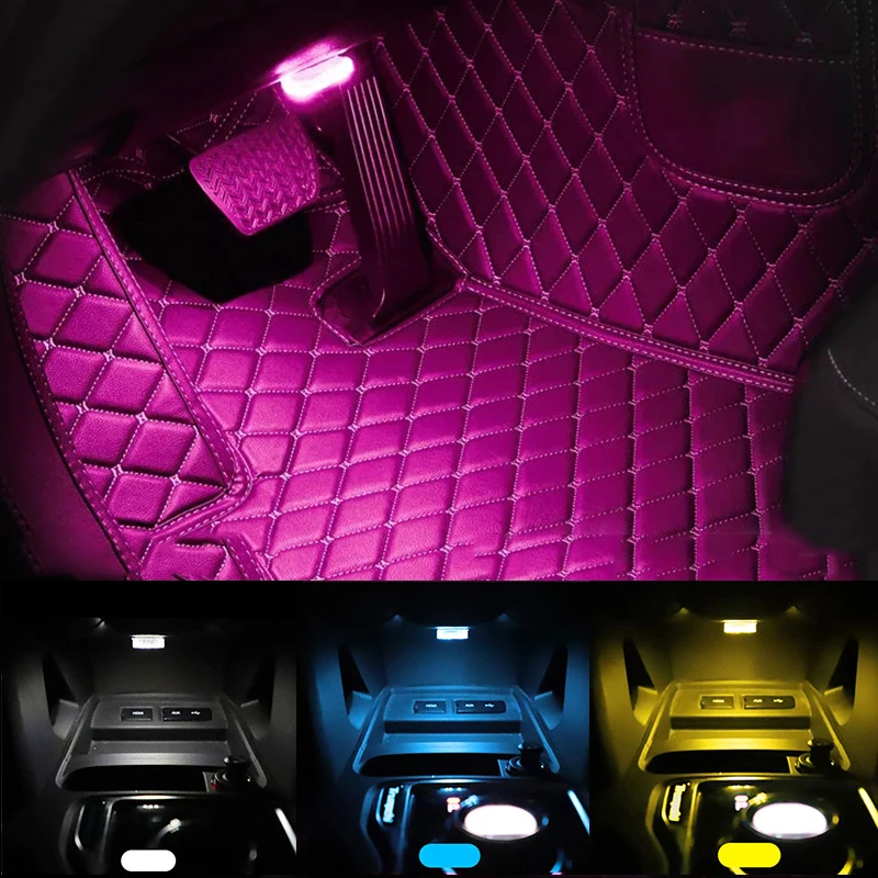 Car LED Light Wireless Touch Light Car LED Interior Light Reading Light for Door Foot Trunk Storage Box Car Interior Accessories