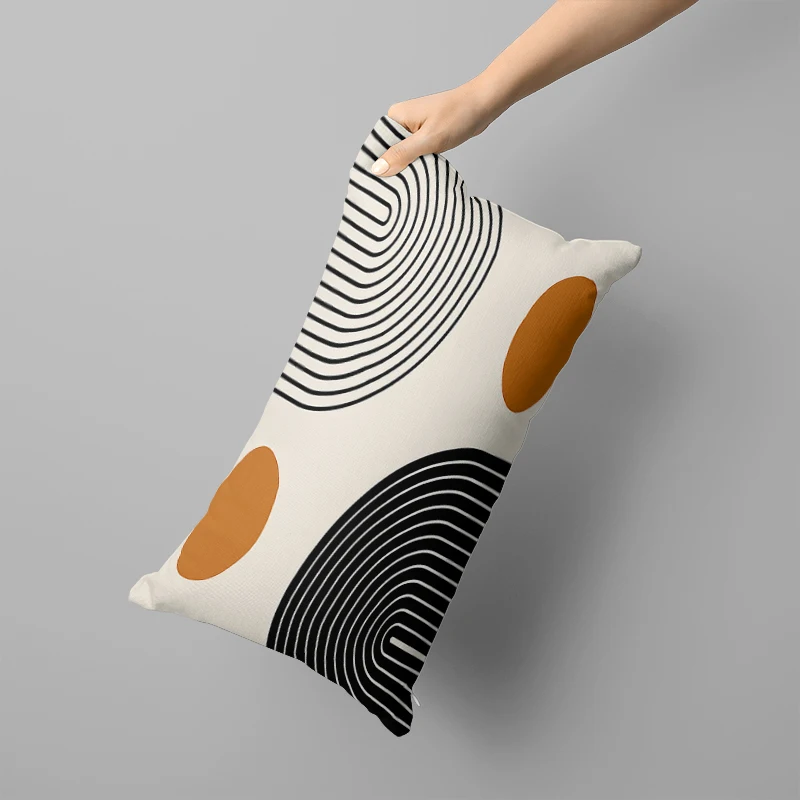 Simple Geometric Pattern Long Pillowcase 50x70 Room Sofa Nap Long Hug Pillowcase 40x60cm Home Decoration