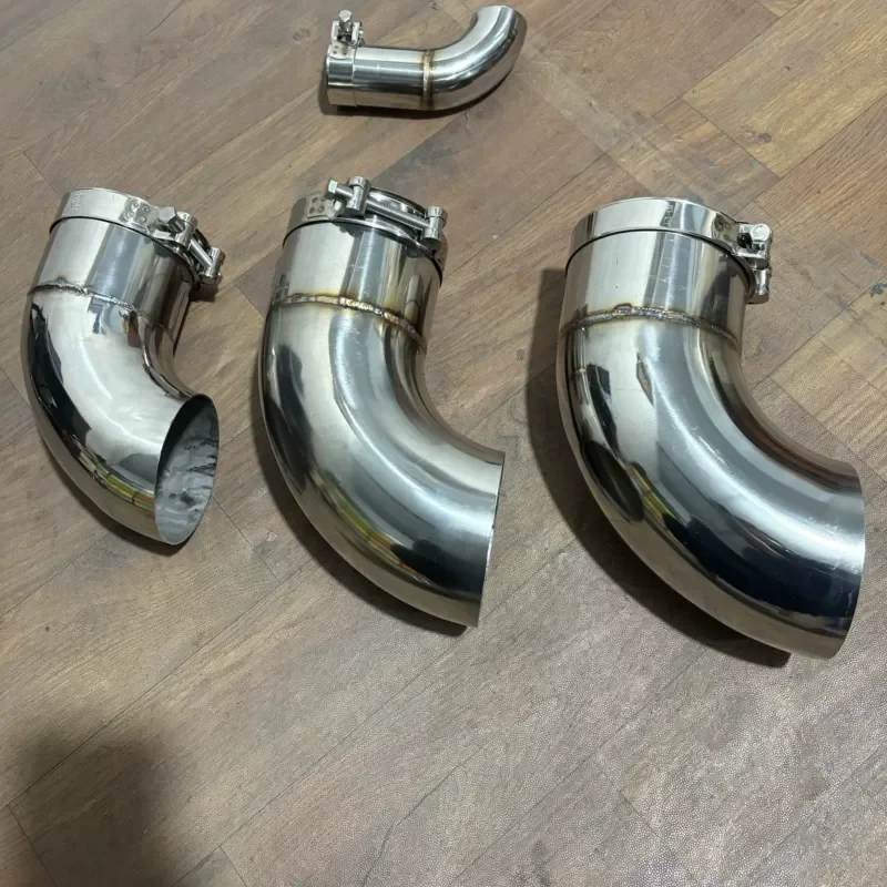 Stainless Steel Car Exhaust Pipe Modified Lengthened Custom Joint Variable Diameter Elbow Straight Tail Throat Original