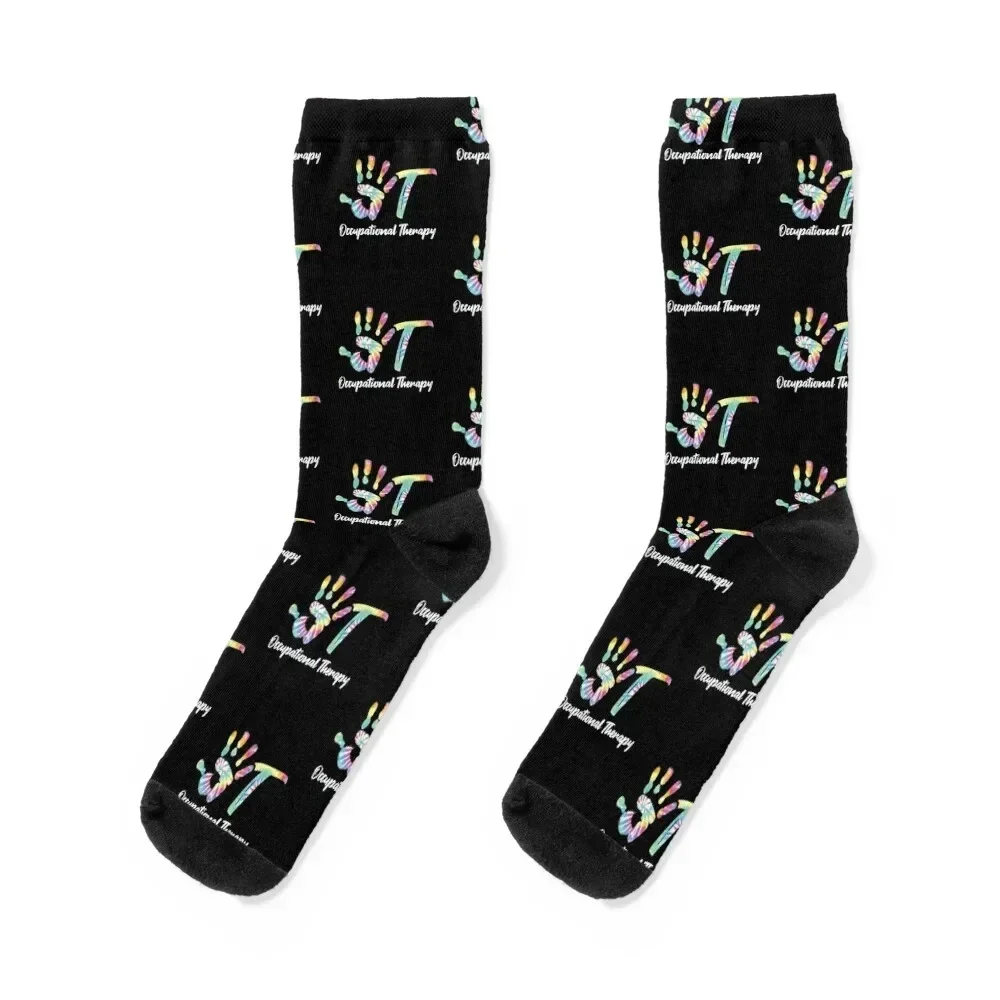 OT Occupational Therapist Motivate Cool Therapy Shirt Socks kawaii Toe sports Socks Woman Men's