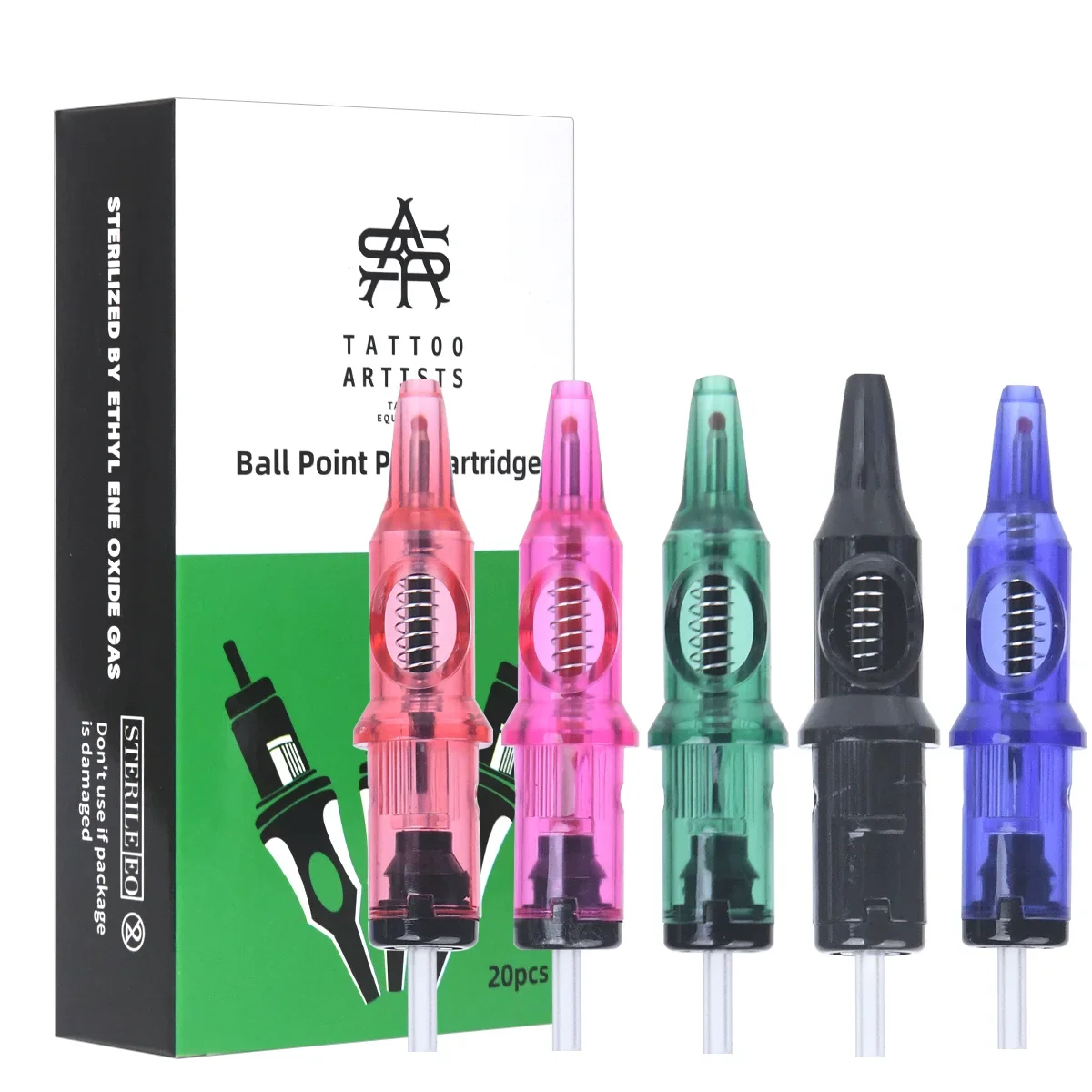 

Набор из 20/10/5 шт. картриджных игл для тату-машинок, иглы для тренировки татуировки для начинающих дизайнеров, для практики рисования на тату-ручке