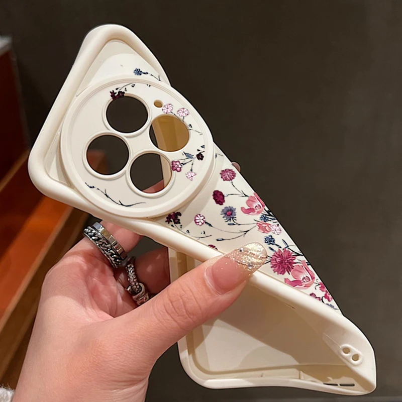 الرجعية الزهور نمط جراب هاتف ل OnePlus 15 13 13T 12 13R 12R 11R 5G للصدمات لينة غطاء من البولي يوريثان ل OnePlus Nord 5 Ace 5 3 2