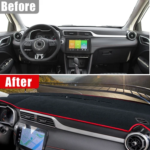 Imagen 2 del producto Tablero de instrumentos de coche, almohadilla de luz, plataforma de instrumentos, cubierta de escritorio, alfombras para MG ZS EZS 2017 2018 2019 2020 2021 2022, accesorios