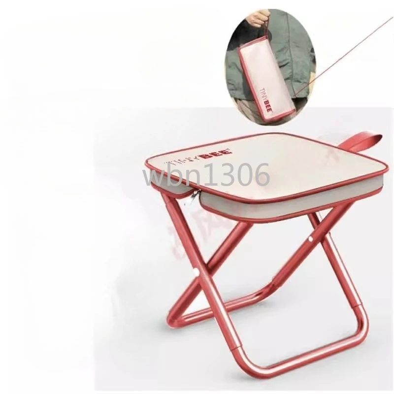 

Summer regular upgraded outdoor stool pencil bag Mazar high-speed rail travel camping portable folding