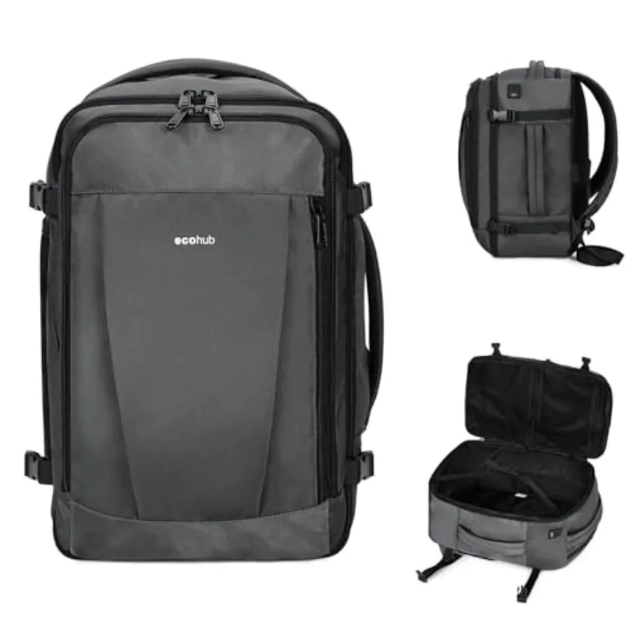 

Travel Backpack 18x14x8 Spirit Airlines Personal Item Bag Carry On Backpack 13 Pockets Large Work Casual Daypack for men Airlin