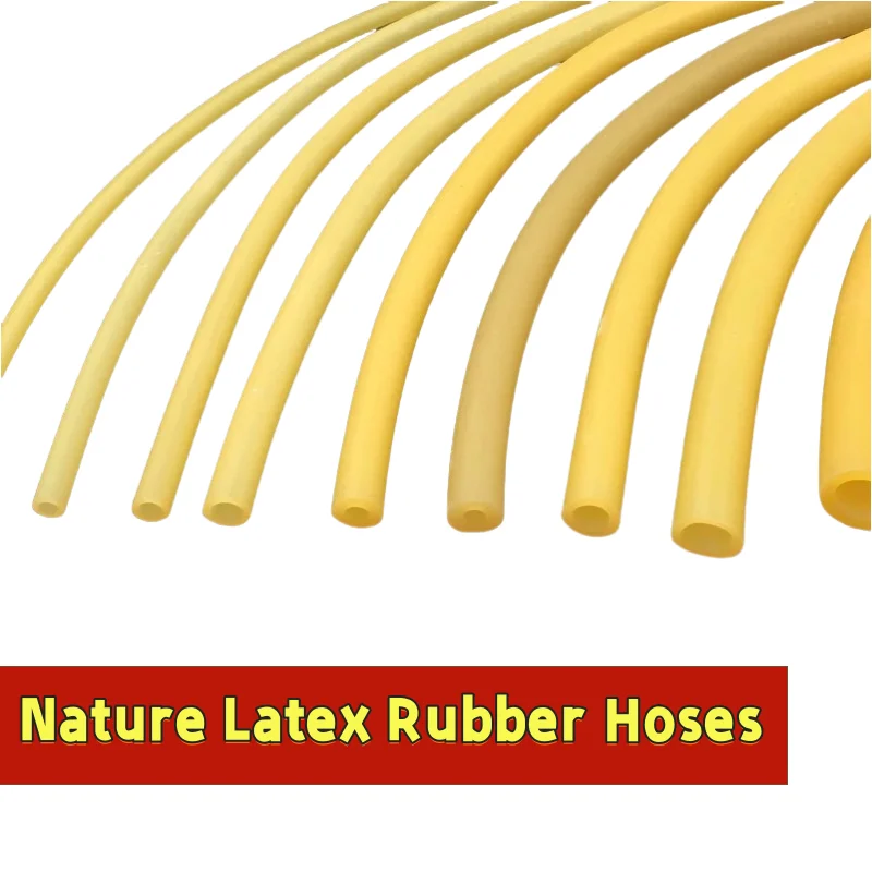 1/3/5M Nature Latex Rubber Hoses ID 1.7 ~9mm Slingshot Catapult High Resilient Elastic Surgical Medical Tube