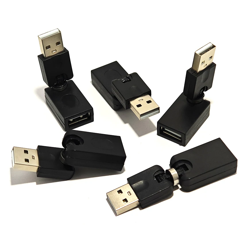 Rotating and Swivel Twist USB Male to Female 360 Degree Rotation Angle Extension Adapter Converter Extension Head Type A