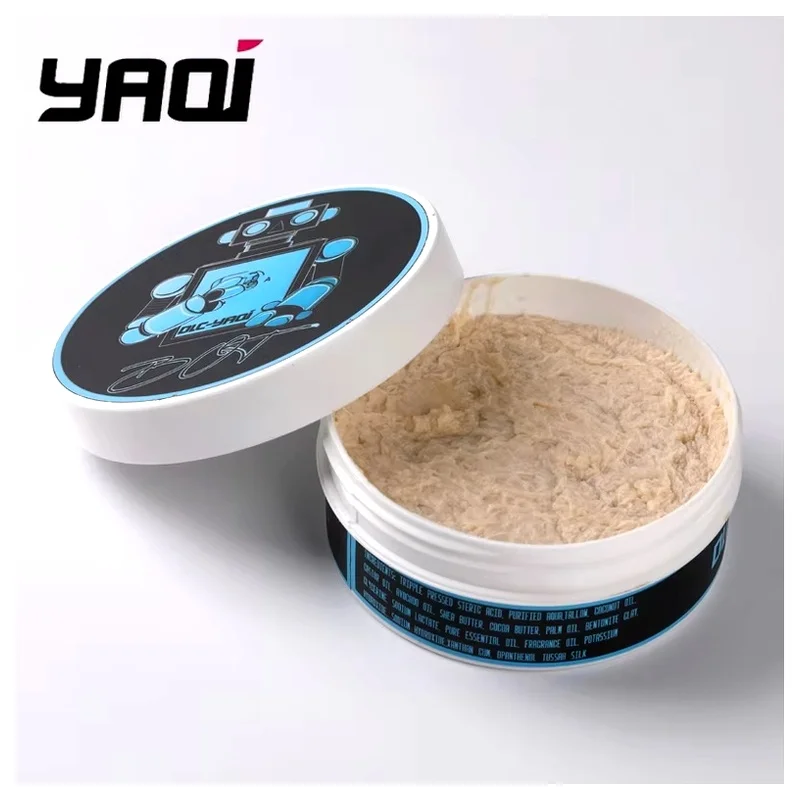 yaqi-男性用シェービングソープ-170g-bot-アルチザン製法による手作り、完璧なひげのお手入れに。ウェットシェービング用具。男性への最高の贈り物。