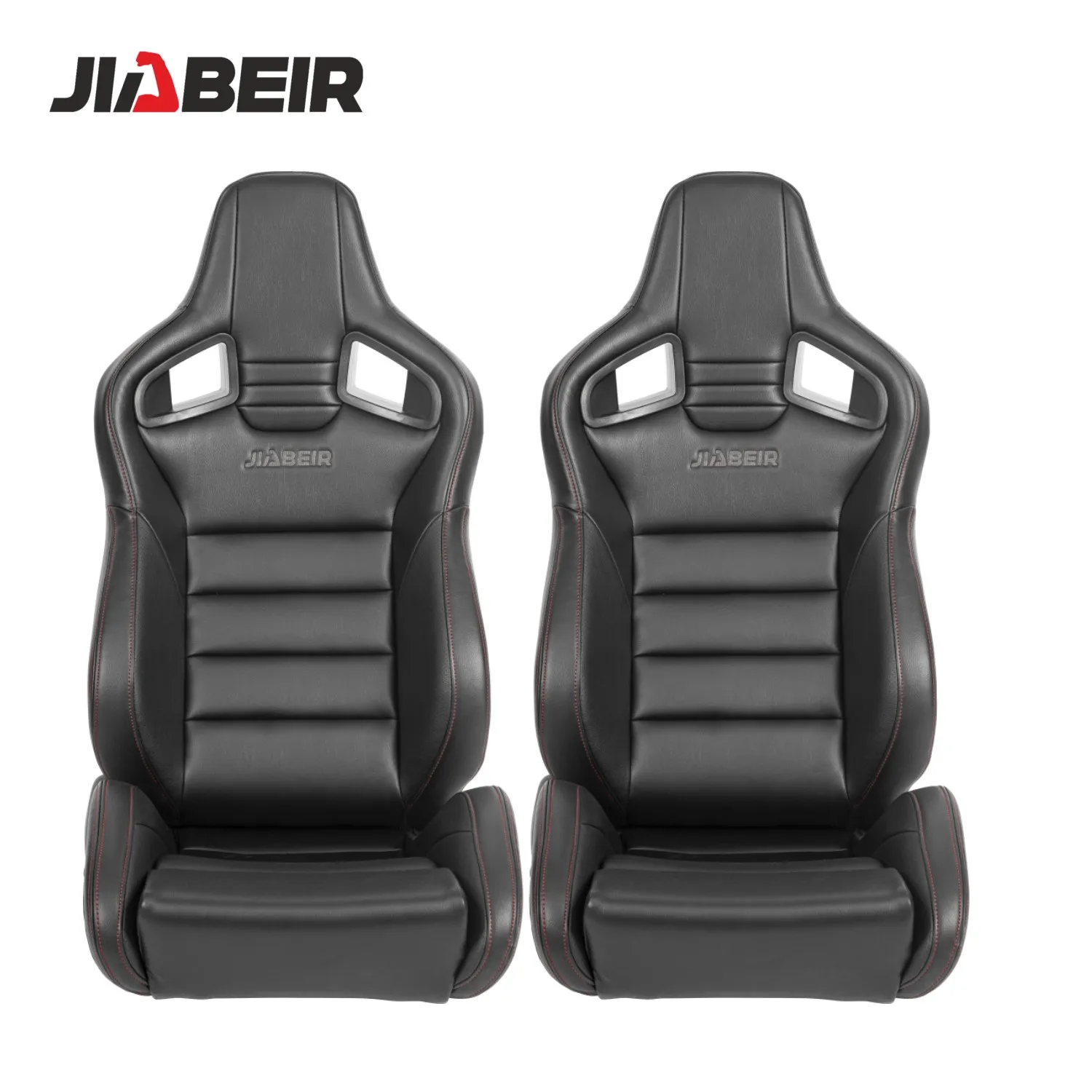 

Универсальные регулируемые гоночные сиденья Jiabeir 1039R Series из черной ПВХ-кожи с эффектом карбона