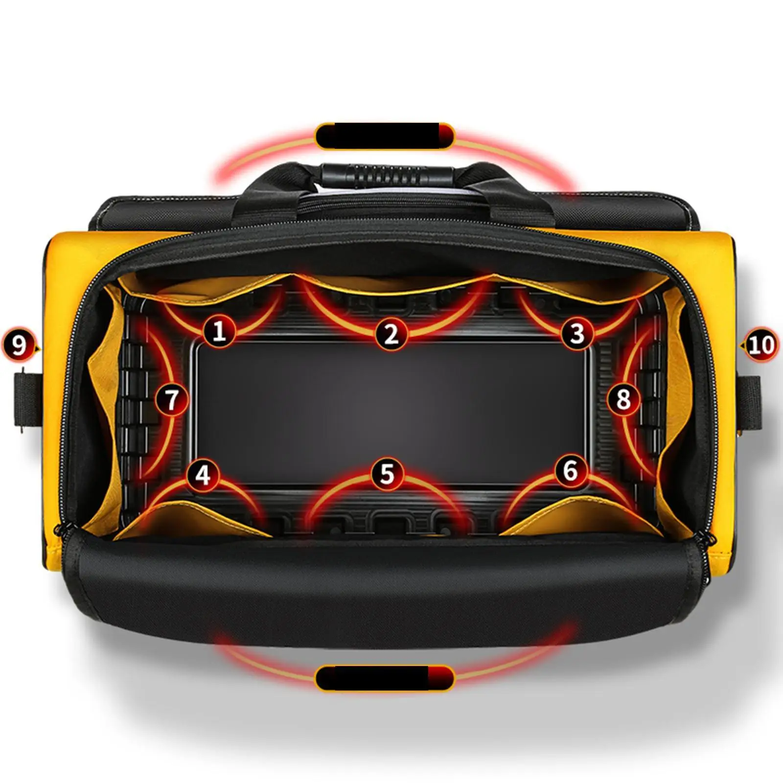 ツール収納バッグ建設作業員メカニック用多機能オーガナイザー