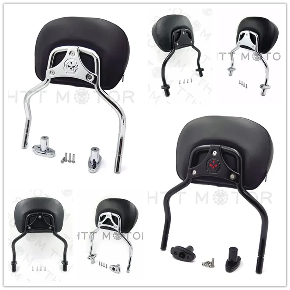 

Skull Detachable Sissy Bar Pad Backrest for Harley Davidson FLRT Freewheeler 2015-2020 2018 2019 Aftermarket Motorcycle Parts