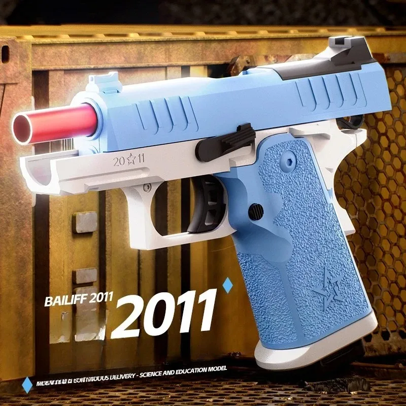 Pistolet jouet à balle molle, coque de lancer de feu continu, lanceur Airsoft, Sports de plein air, jeu CS, arme de tir, cadeau pour enfants