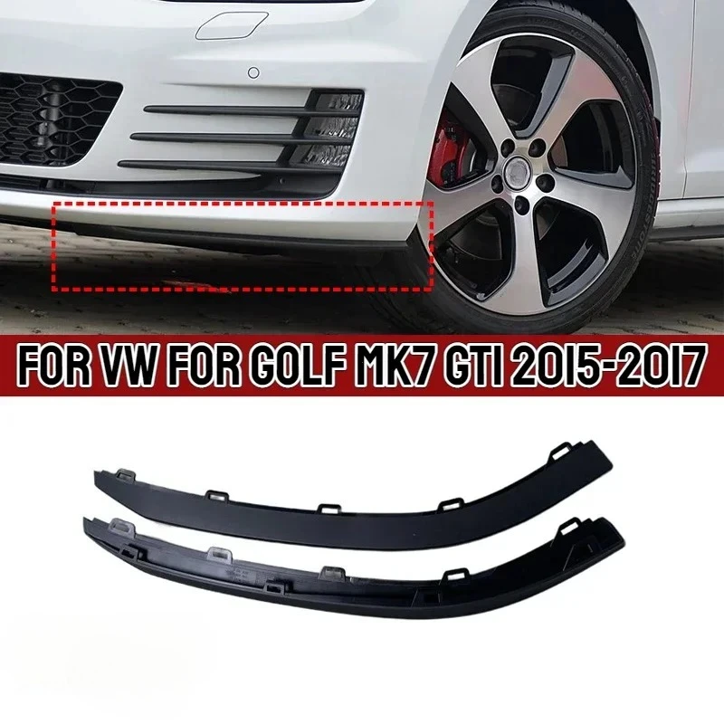 

2 шт. передних спойлеров-дефлекторов для бампера, нижние накладки-спойлеры для VW Golf MK7 GTI 2015-2017 5GG805903 5GG805904