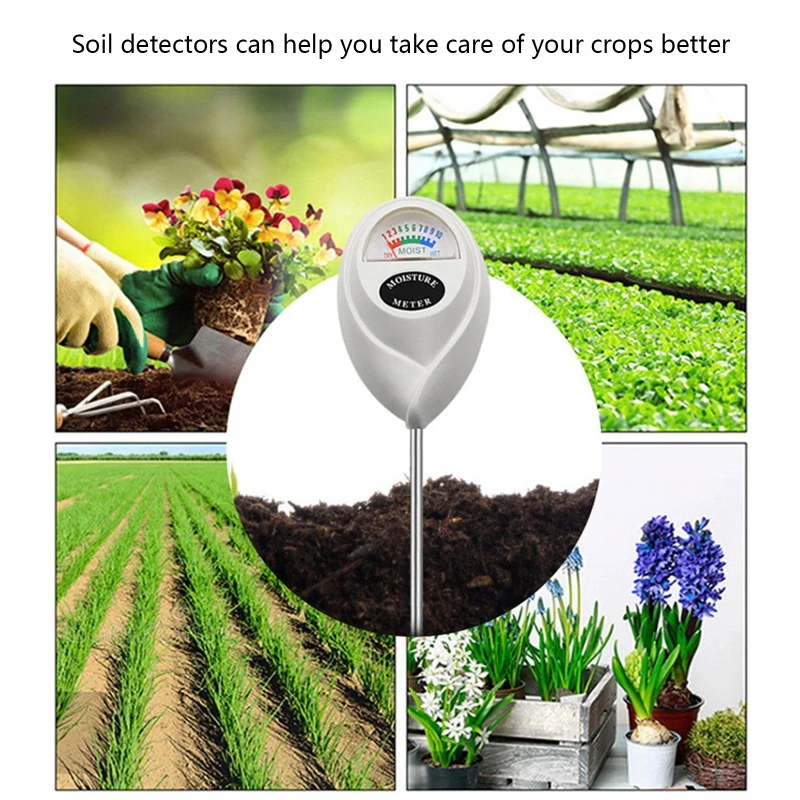 Soil Moisture Meter Plant Water Soil Hygrometer for Gardening Farming Indoor & Outdoor Plants No Battery