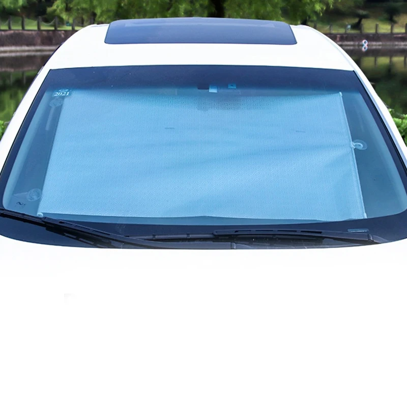 Universal Roller Car Sunshade Window Windshield Sun Shade Screen Cover Blind Protector Foldable Home Glass Curtain Sun Visor