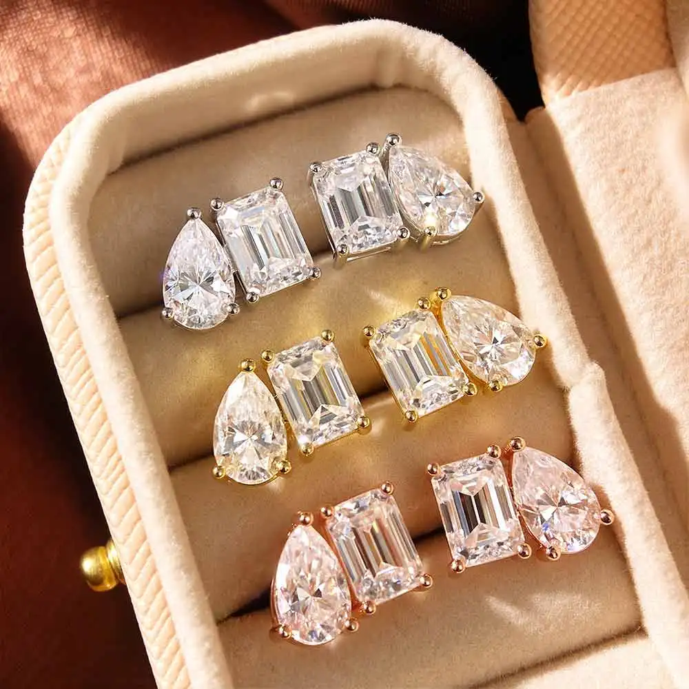 Thumbnail 4 - #10 Latest Moissanite Stud Earrings Offers