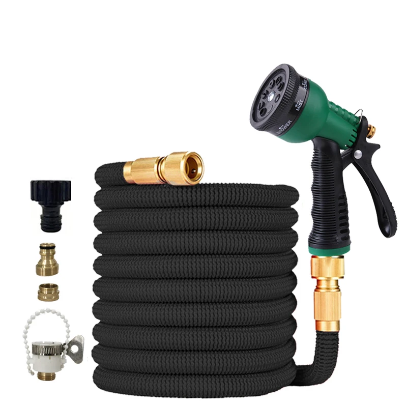 

NEW 3X Telescopic TPE Magic Water Hose, High Pressure Water Gun, Flexible Water Pipe for Car Wash & Home Garden Watering ﻿