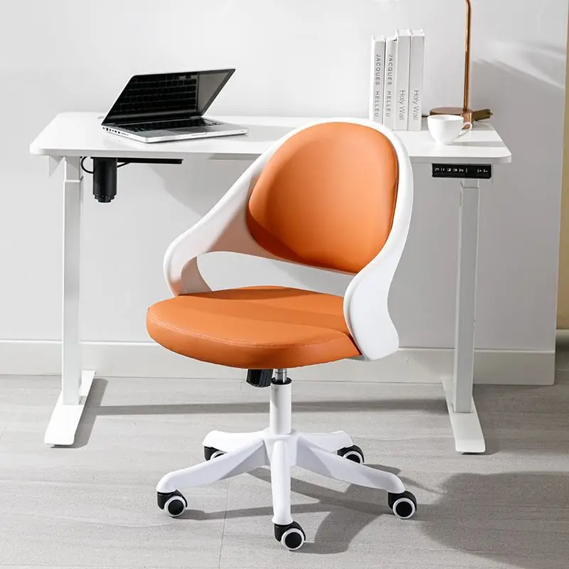 

Ergonomic Study Chair - Computer Seat for Long Sitting, Student Writing Chair, Home Desk Backrest Swivel Office Chair
