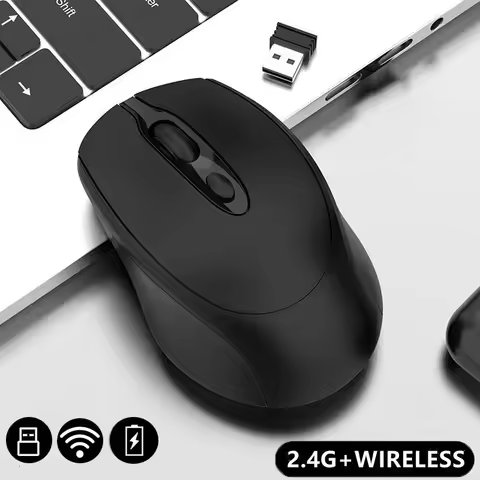 Bluetooth-Compatible Wireless Mouse 2.4G Rechargeable Wireless Computer Mouse USB Silent Gamer Mice For PC Laptop Macbook Tablet