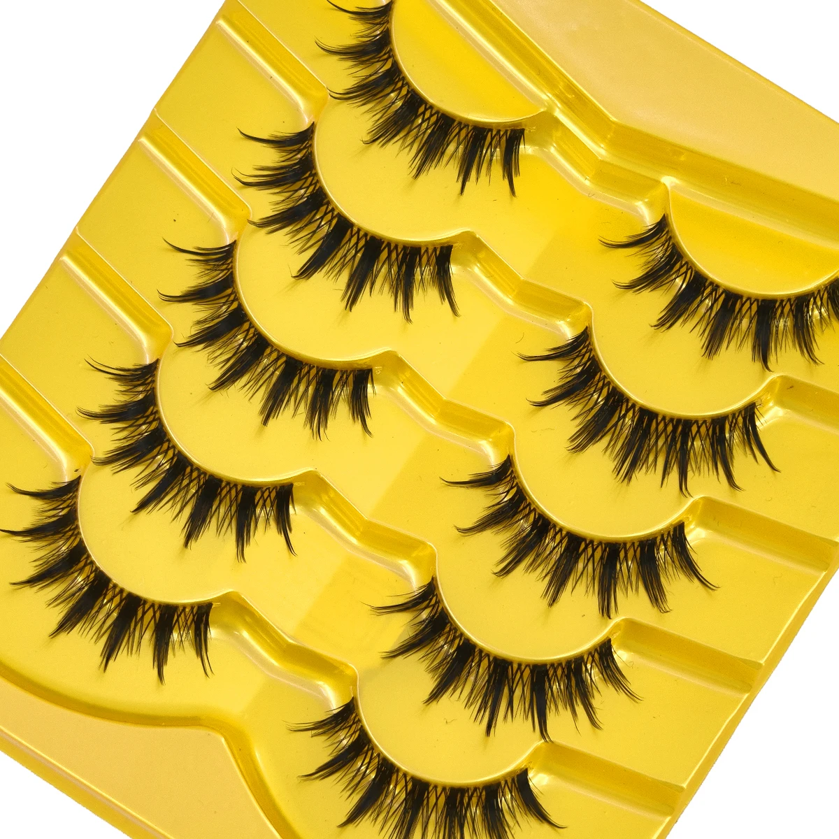 HBZGTLADFalsche Wimpern Cosplay Spiky Lashes Nerz Dramatische Manga Anime Wimpern Dicke Gefälschte Wimpern Extensions Puppe Streifen Wimpern – Detail 5