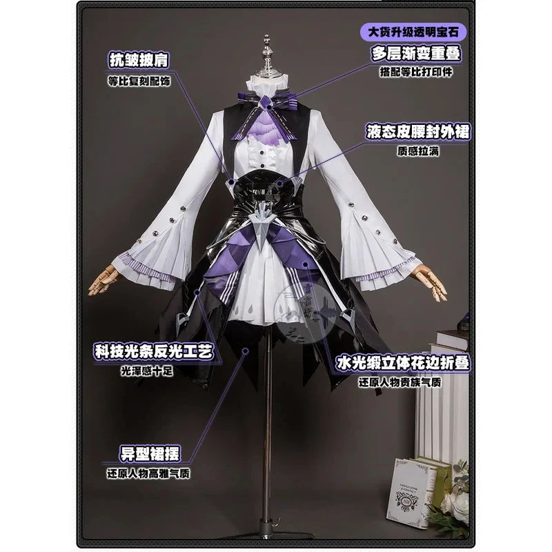 Recém jogo zenless zona zero zz novo vivian cosplay traje halloween natal role play festa quadrinhos S-XXL saia sexy